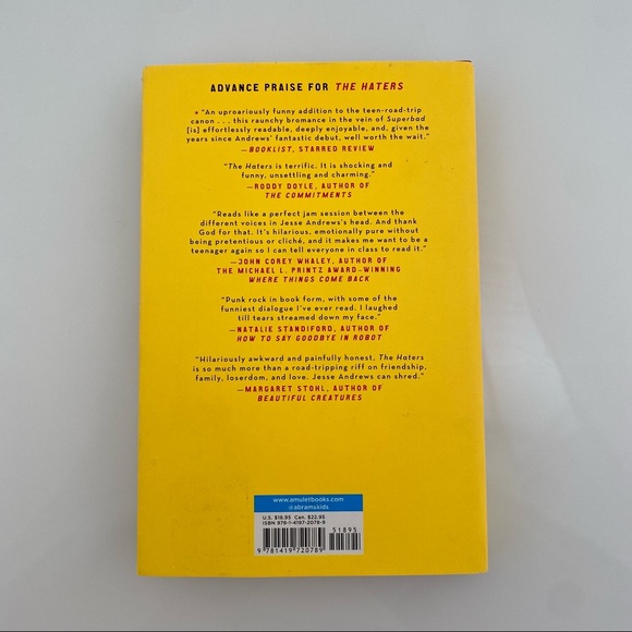 The Haters. Jesse Andrews. Me and Earl and the Dying girl. Novel book. - Picture 5 of 5